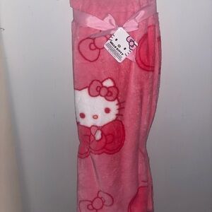 Hello Kitty Pink Bow Throw Blanket